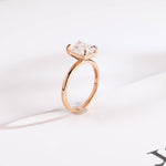 Stunning 1.0 - 2.0 CT Emerald Moissanite Engagement Ring with Solitaire Design 8