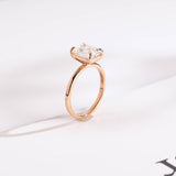 Stunning 1.0 - 2.0 CT Emerald Moissanite Engagement Ring with Solitaire Design 8