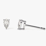1.0 TCW Pear Cut Moissanite Stud Earrings in Gold 4