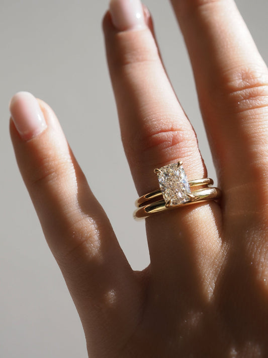 Stunning 1 CT Cushion Moissanite Engagement Ring with Solitaire Design 1