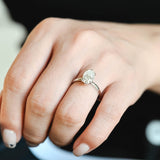 Stunning 2.0 CT Oval Moissanite Engagement Ring with Solitaire Design 10