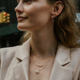 1.0 TCW Round Moissanite Diamond Necklace in Solid Gold 8