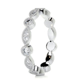 0.5 CT Round Full Eternity CVD EF/VVS Diamond Wedding Band 6