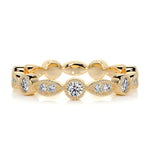 0.5 CT Round Full Eternity CVD EF/VVS Diamond Wedding Band 10