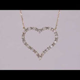 Round Cut Cubic Zirconia in 925 Sterling Silver Necklace 4