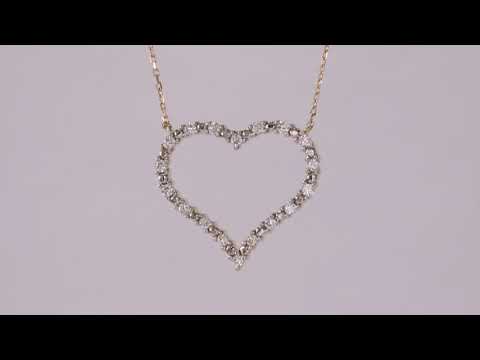 Round Cut Cubic Zirconia in 925 Sterling Silver Necklace 11