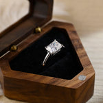 Stunning 3.0 CT Radiant Moissanite Engagement Ring with Solitaire Design 8