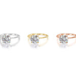 Stunning 2.0 CT Round Moissanite Engagement Ring with Solitaire Design 4