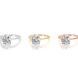 Stunning 2.0 CT Round Moissanite Engagement Ring with Solitaire Design 4