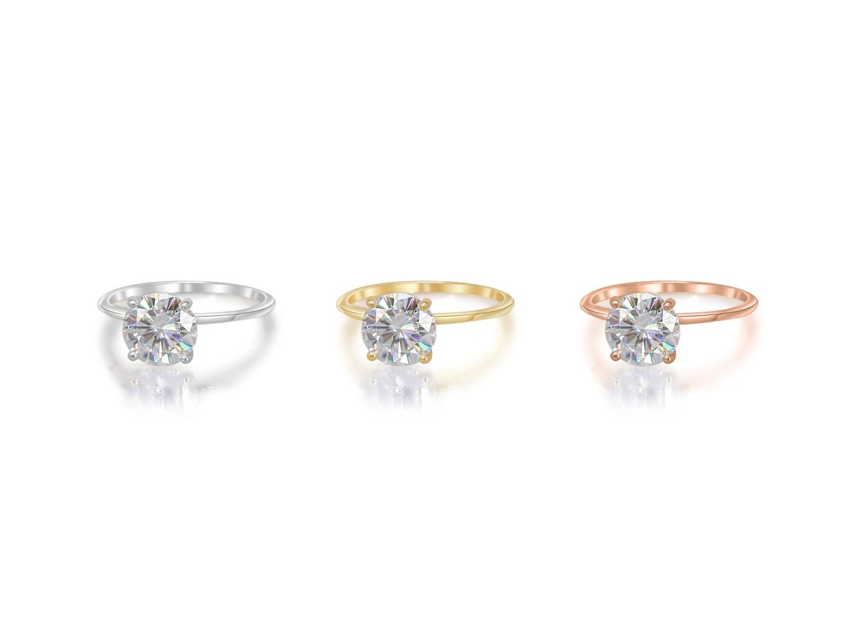 Stunning 2.0 CT Round Moissanite Engagement Ring with Solitaire Design 4