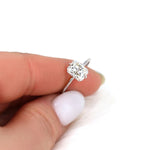 Stunning 1.75 CT Radiant Moissanite Engagement Ring with Solitaire Design 5