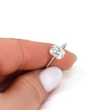 Stunning 1.75 CT Radiant Moissanite Engagement Ring with Solitaire Design 5