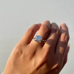 Stunning 4.10 CT Round Moissanite Engagement Ring with Solitaire Design 2