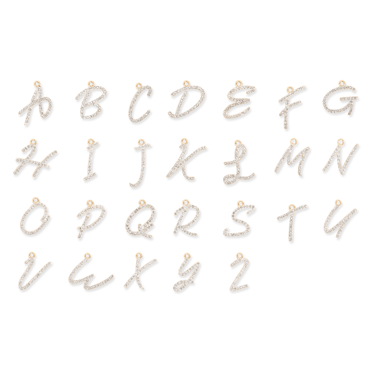 0.80 CT Round Moissanite Diamond Customized Letter Pendant Necklace in Solid Gold 2