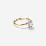 Stunning 0.5 CT Emerald Moissanite Engagement Ring With Double Halo Design 4