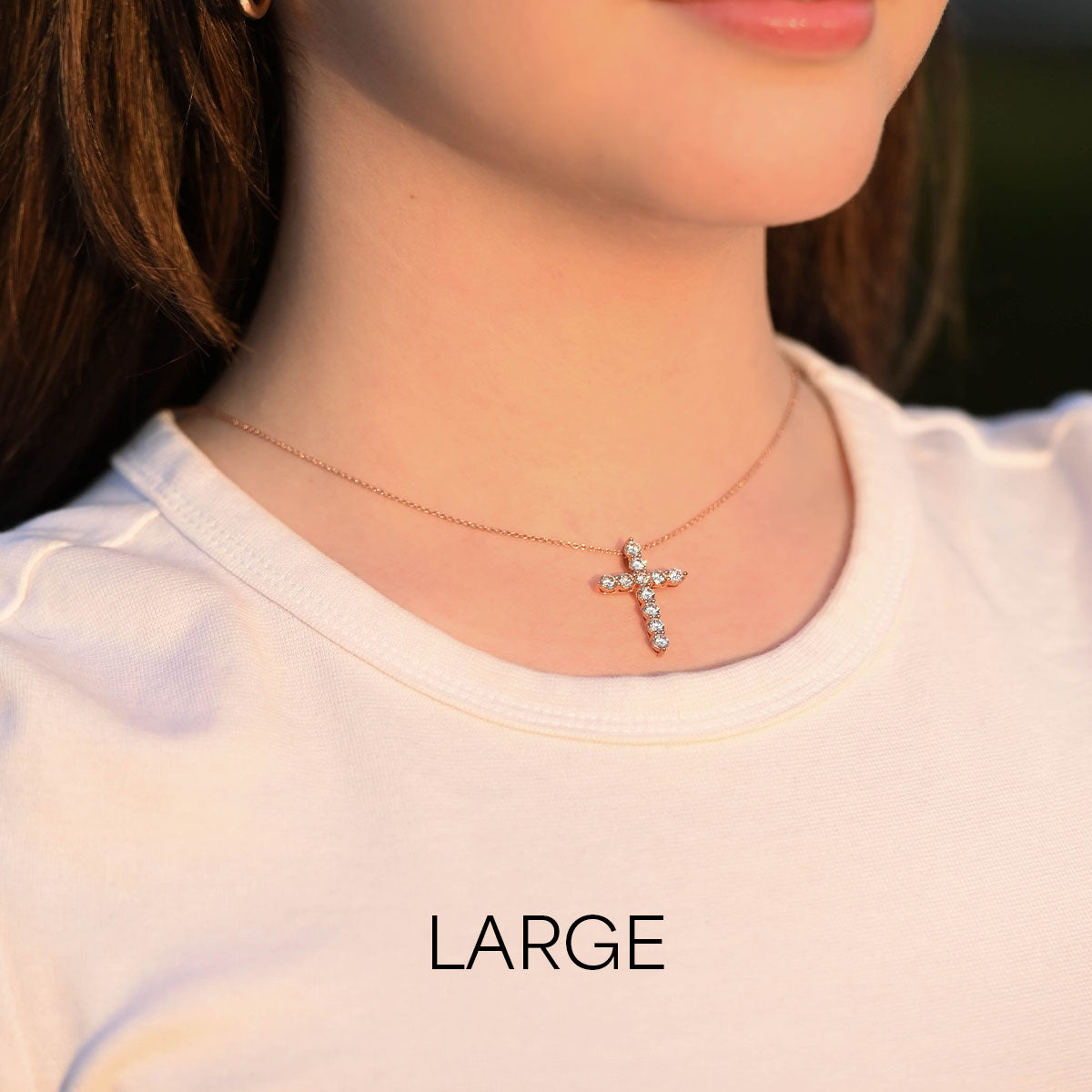Classic 1.0 TCW Moissanite Diamond Solitaire Pendant Necklace in Solid Gold 12