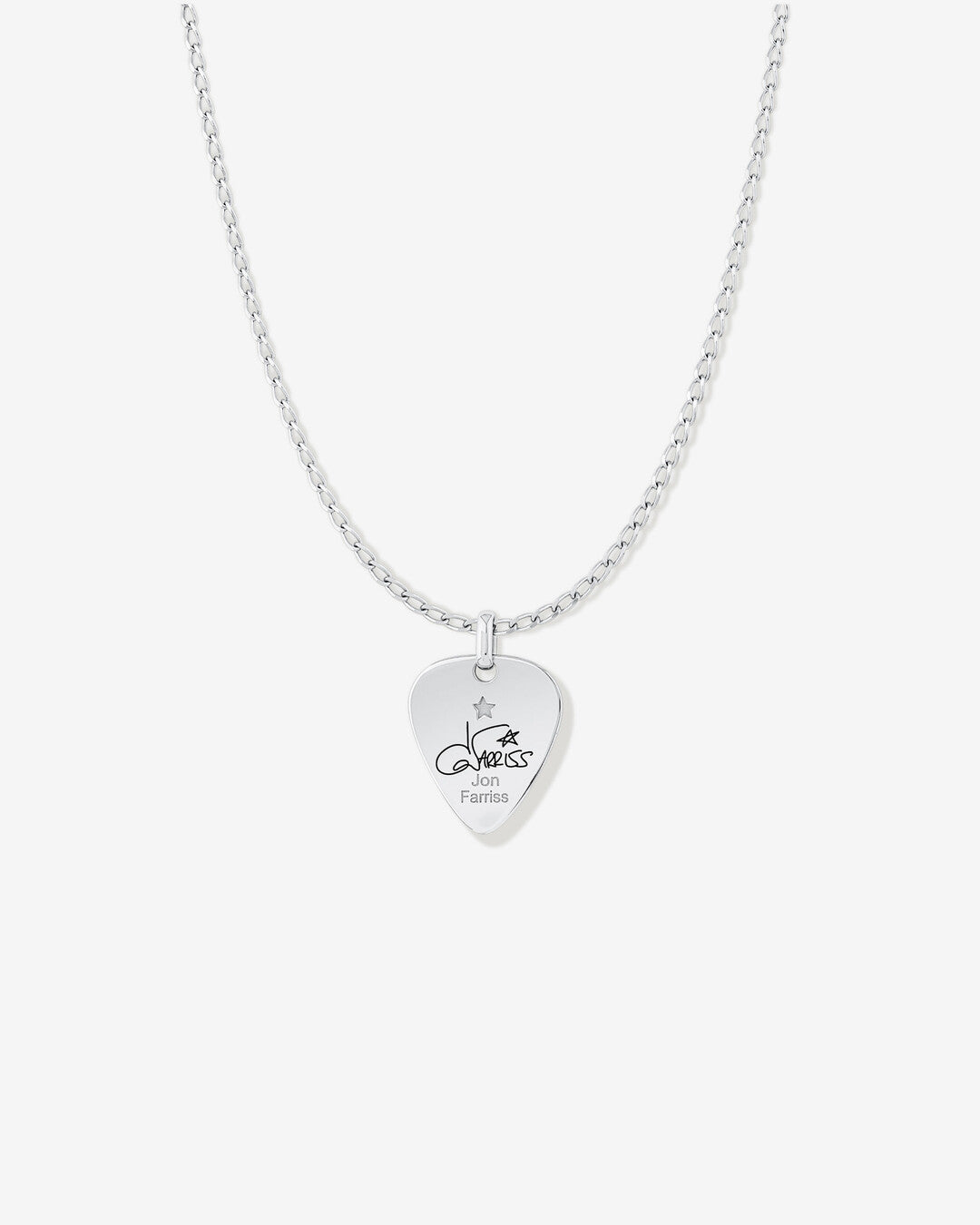 Round Cut Cubic Zirconia in 925 Sterling Silver Necklace 1