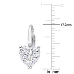Round Cut Cubic Zirconia in 925 Sterling Silver Earrings 6