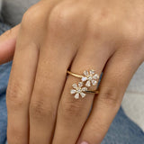 Stunning 0.71 CT Round & Pear Moissanite Stones Lifestyle Wedding Bands 7