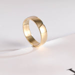 Delicate Men's Wedding Band in Solid Gold 4