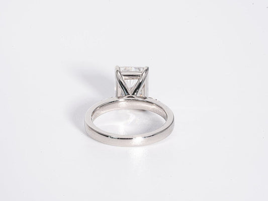 Stunning 3.0 CT Radiant Cut Moissanite Engagement Ring with Pave Design 2