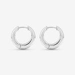 Round Cut Cubic Zirconia in 925 Sterling Silver Earrings 3