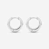Round Cut Cubic Zirconia in 925 Sterling Silver Earrings 3