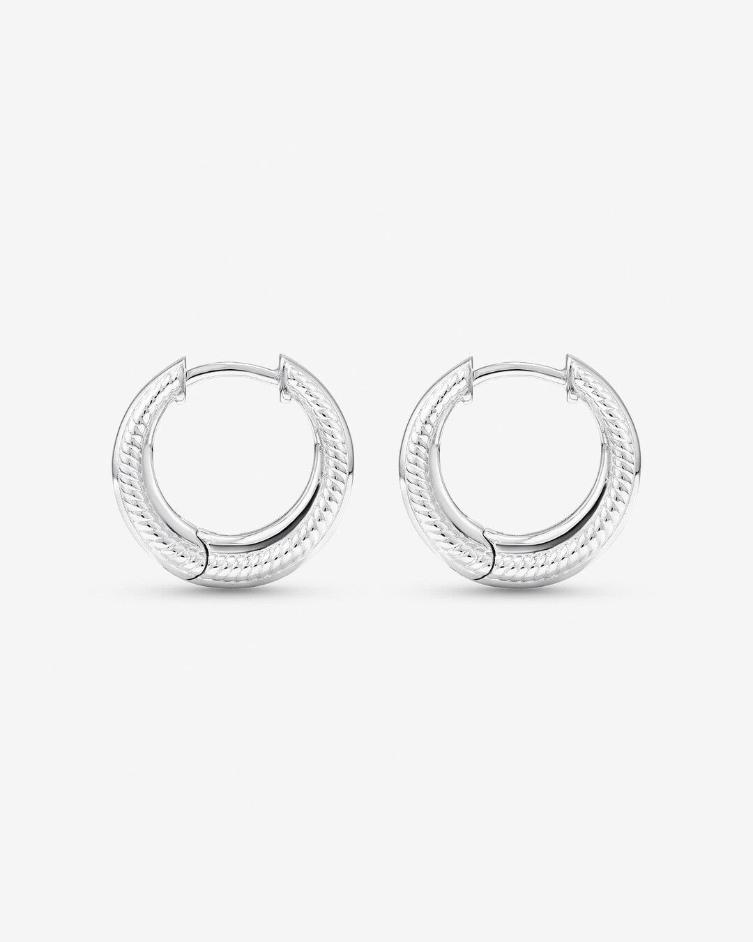 Round Cut Cubic Zirconia in 925 Sterling Silver Earrings 3