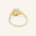 Stunning 2.0 CT Marquise Moissanite Engagement Ring with Cluster Design 3