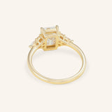 Stunning 2.0 CT Marquise Moissanite Engagement Ring with Cluster Design 3