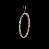 Round Cut Cubic Zirconia in 925 Sterling Silver Necklace 11