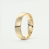 Polished Finish Regular Yellow Gold Men's Band 3