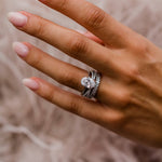 Oval Cut Cubic Zirconia in 925 Sterling Silver Ring 3