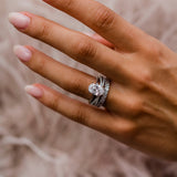 Oval Cut Cubic Zirconia in 925 Sterling Silver Ring 3