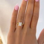 Stunning 1.5 CT Radiant Moissanite Engagement Ring in Pave Design 7