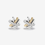Round Cut Cubic Zirconia in 925 Sterling Silver Earrings 2