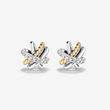 Round Cut Cubic Zirconia in 925 Sterling Silver Earrings 2