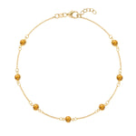 1.75 TCW Round Citrine Lab Made Diamond- November Birthstone Bracelet 1