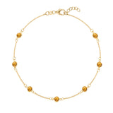 1.75 TCW Round Citrine Lab Made Diamond- November Birthstone Bracelet 1