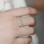 0.45 TCW Round Cut Moissanite Bridal Wedding Band 10