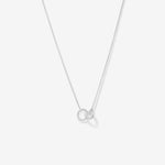 Round Cut Cubic Zirconia in 925 Sterling Silver Necklace 4