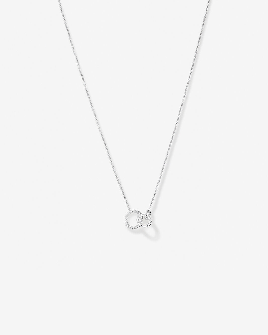 Round Cut Cubic Zirconia in 925 Sterling Silver Necklace 4
