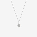 Round Cut Cubic Zirconia in 925 Sterling Silver Necklace 1