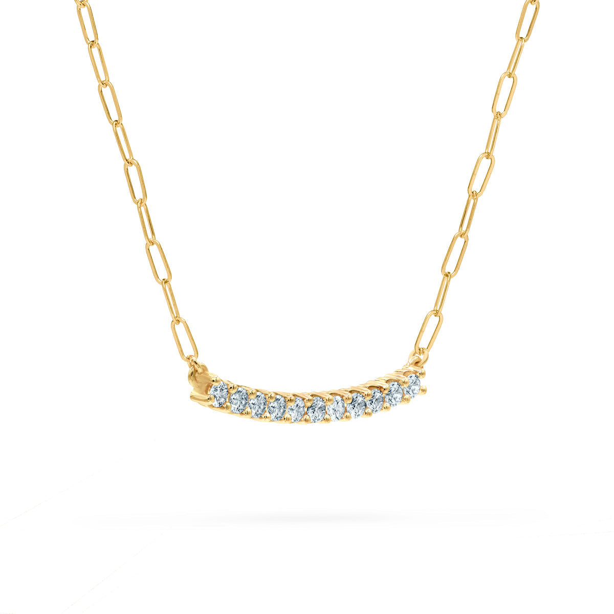 1.32 TCW Round Aquamarine Lab Made Diamond- March Birthstone Necklace 4