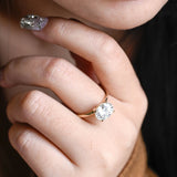 Stunning 1.0 - 2.0 CT Oval Moissanite Engagement Ring with Solitaire Design 6