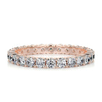 0.9 CT Round Full Eternity CVD EF/VVS Diamond Wedding Band 10
