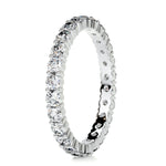 0.9 CT Round Full Eternity CVD EF/VVS Diamond Wedding Band 5