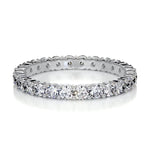 0.9 CT Round Full Eternity CVD EF/VVS Diamond Wedding Band 1