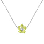 0.08 CT Round Peridot Lab Made Diamond- August Birthstone Necklace 7