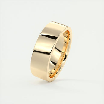 Polished Finish Classic Yellow Gold Men's Band 16